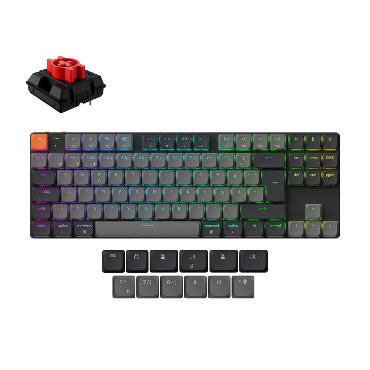 Keychron K1 QMK Wireless Mechanical Keyboard (ISO Layout) - Version 6