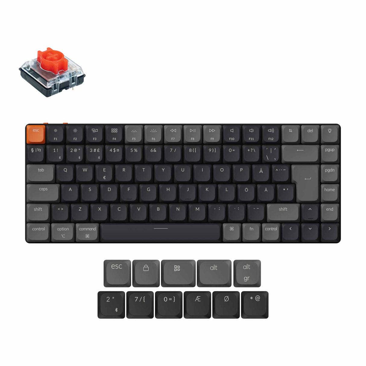 Keychron K3 QMK Wireless Mechanical Keyboard (ISO Layout) - Version 3