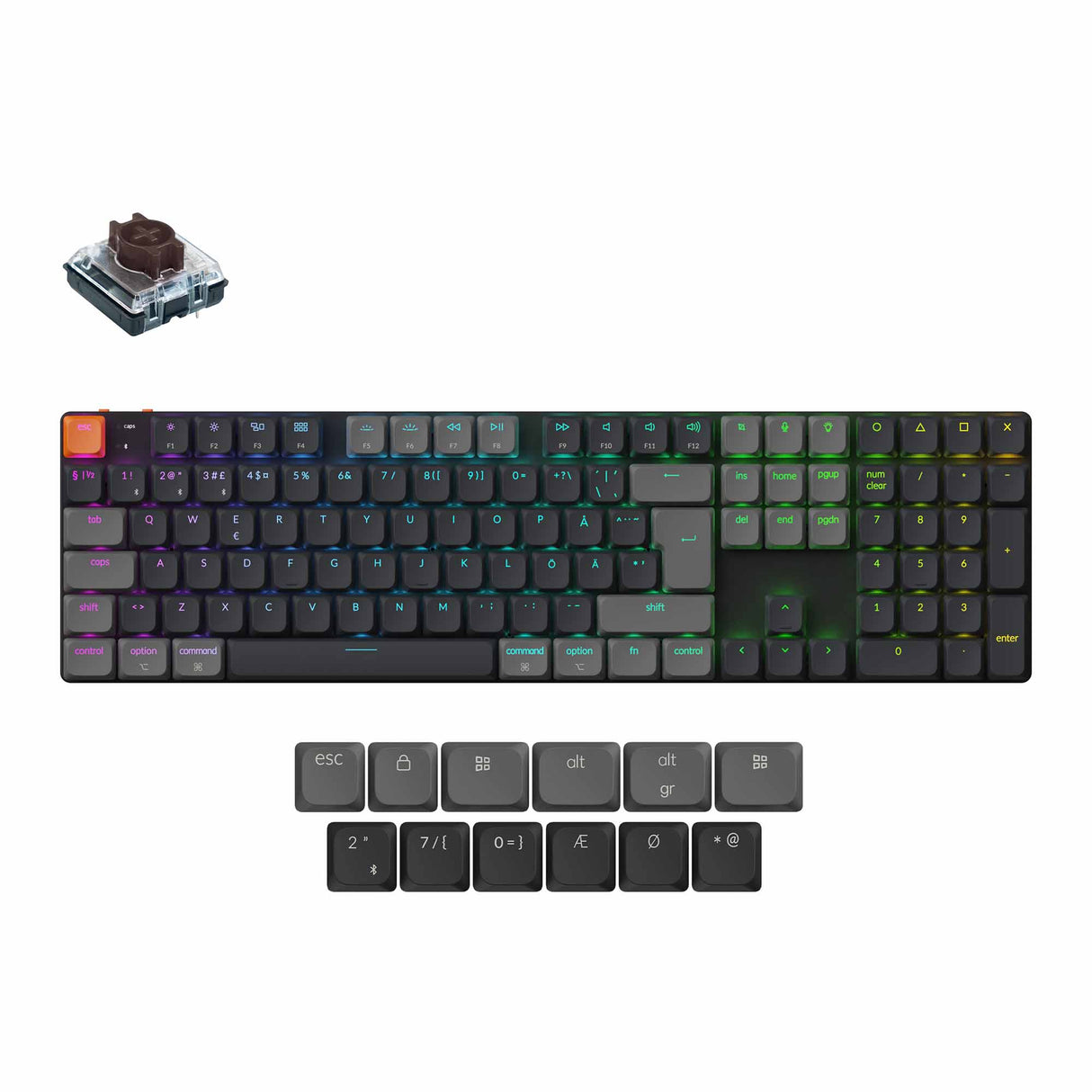 Keychron K5 QMK Wireless Mechanical Keyboard (ISO Layout) - Version 2