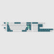 ISO Cherry Profile Dye-Sub PBT Full Set Keycap Set-White Mint - Nordic