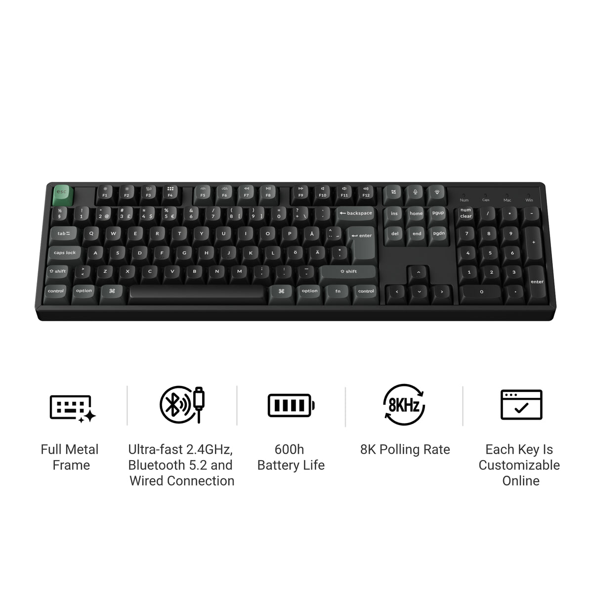 Keychron K10 Ultra 8K Wireless Custom Mechanical Keyboard
