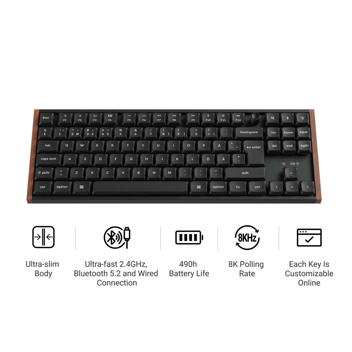 Keychron K1 Ultra 8K Wireless Custom Mechanical Keyboard