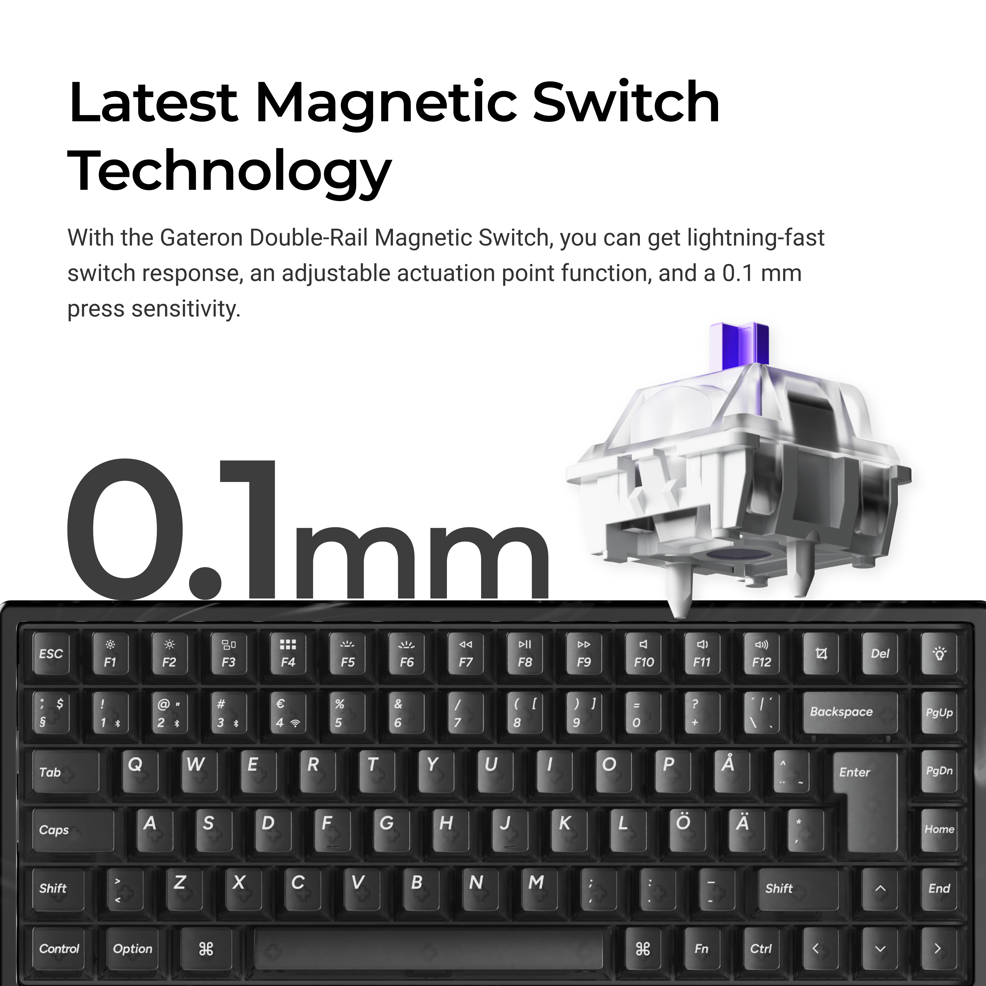 Keychron K2 HE SE Wireless Magnetic Switch Custom Keyboard - Resin Edition