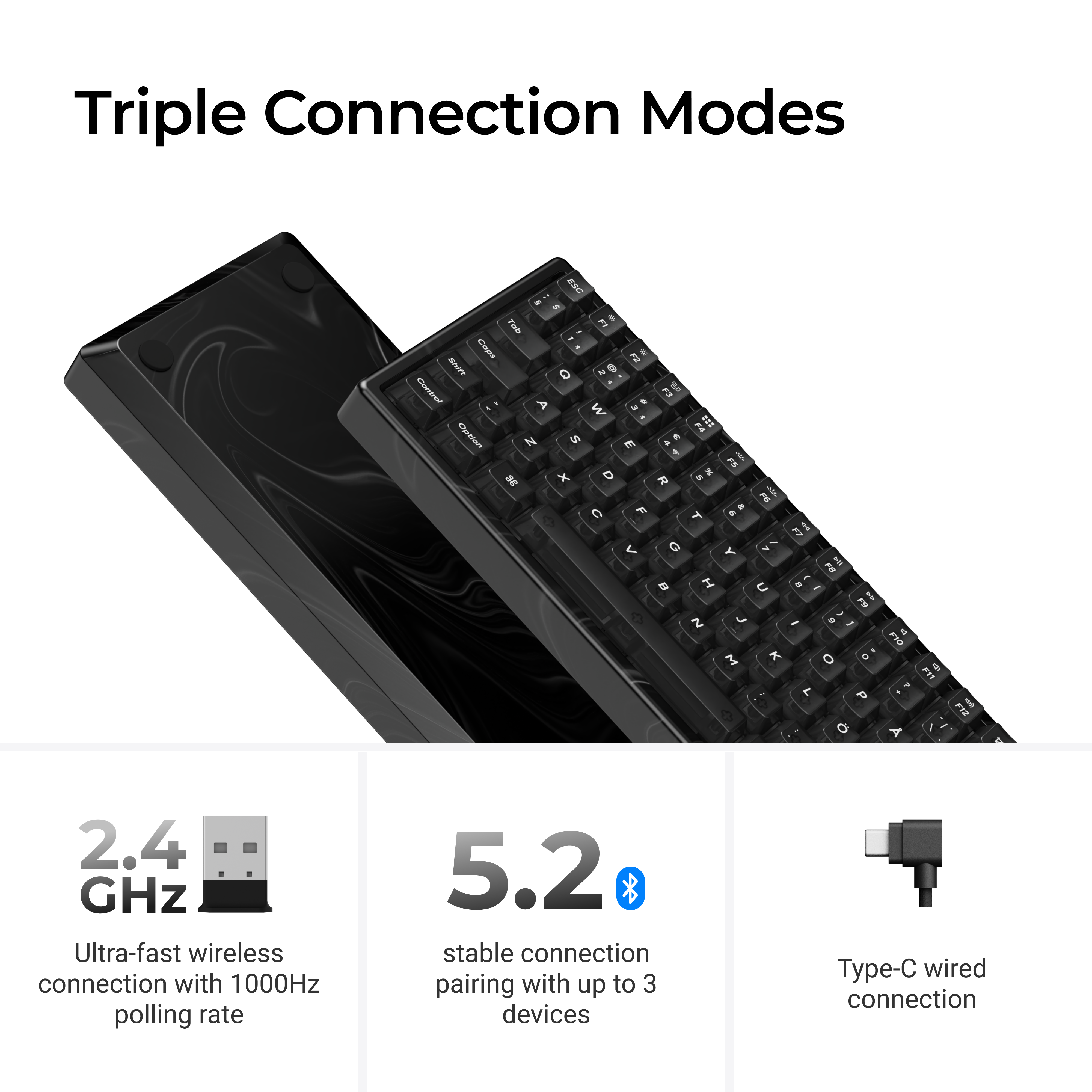 Keychron K2 HE SE Wireless Magnetic Switch Custom Keyboard - Resin Edition