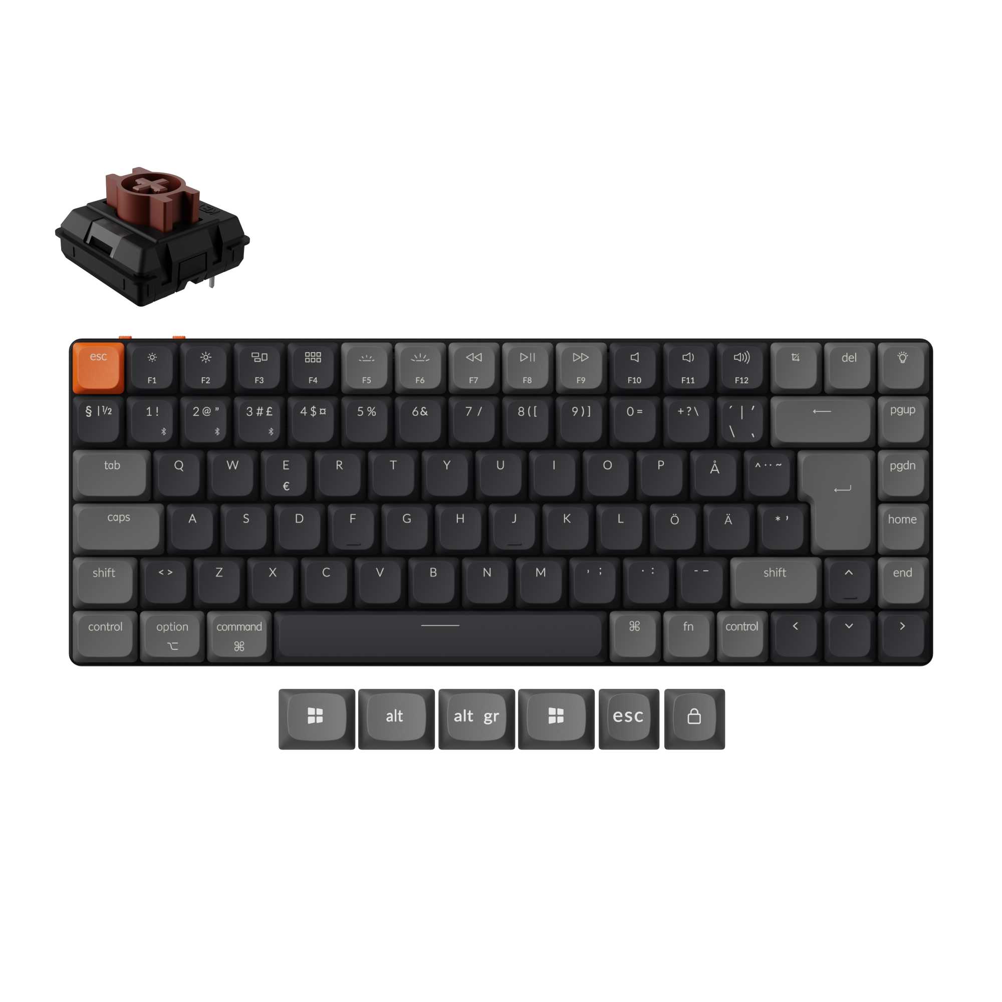 Keychron K3 QMK Wireless Mechanical Keyboard (ISO Layout) - Version 3