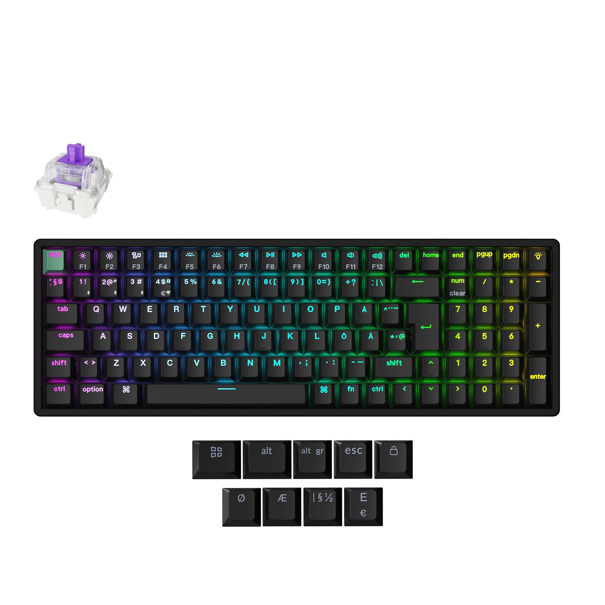 Keychron K4 HE Wireless Magnetic Switch Custom Keyboard ISO Layout