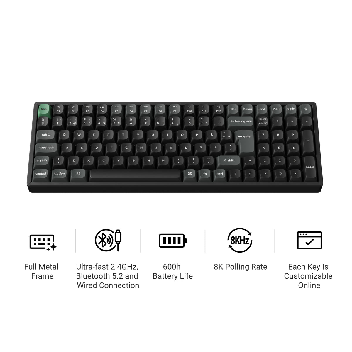 Keychron K4 Ultra 8K Wireless Custom Mechanical Keyboard