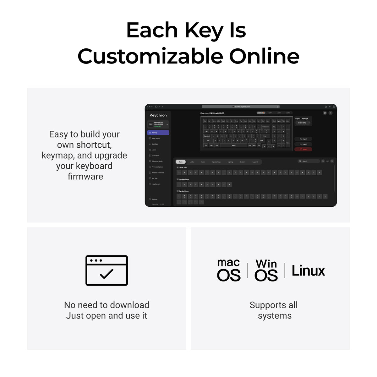 Keychron K4 Ultra 8K Wireless Custom Mechanical Keyboard