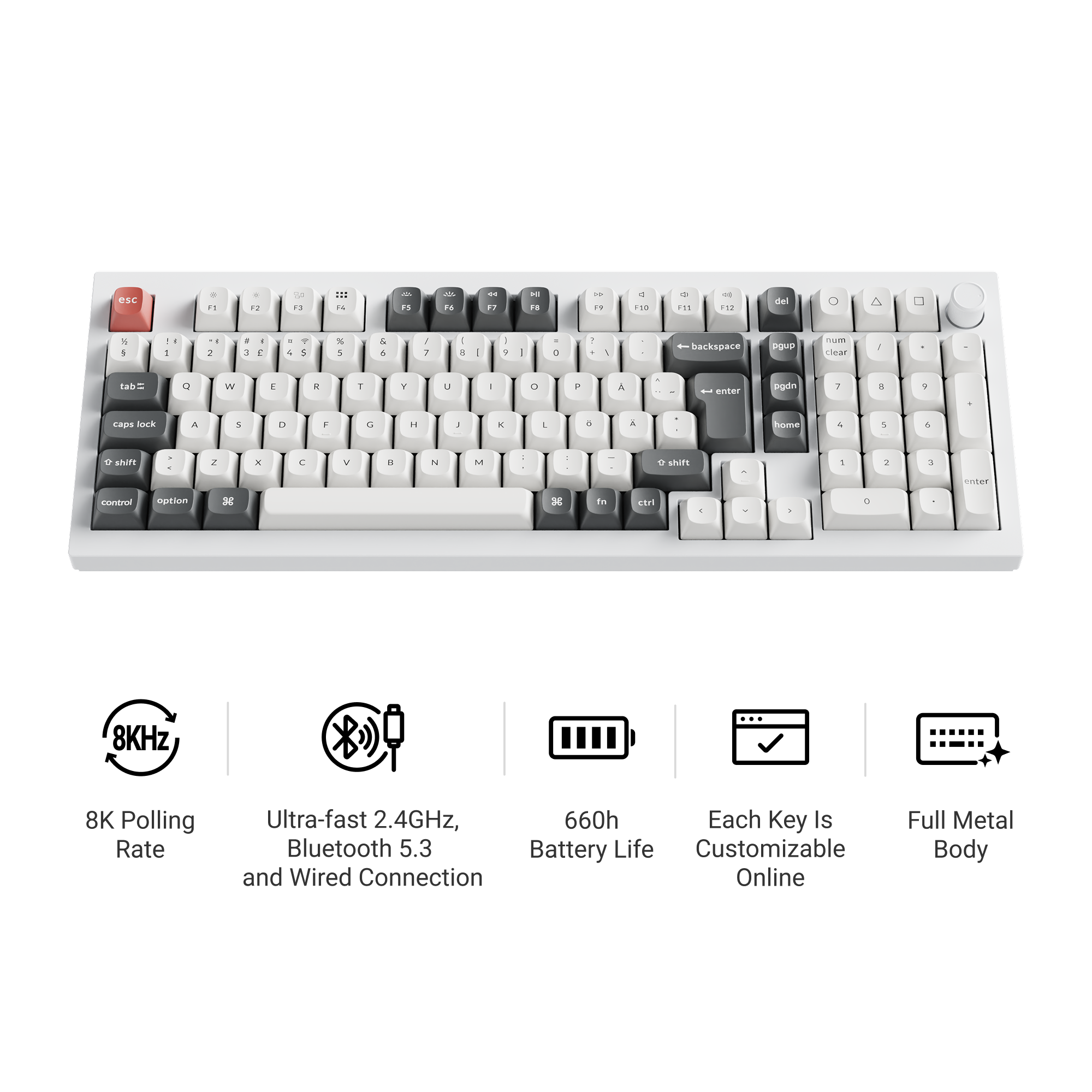 Keychron Q5 Ultra 8K Wireless Custom Mechanical Keyboard