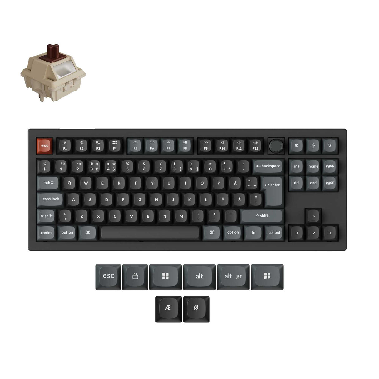 Keychron V1 Ultra 8K Wireless Custom Mechanical Keyboard