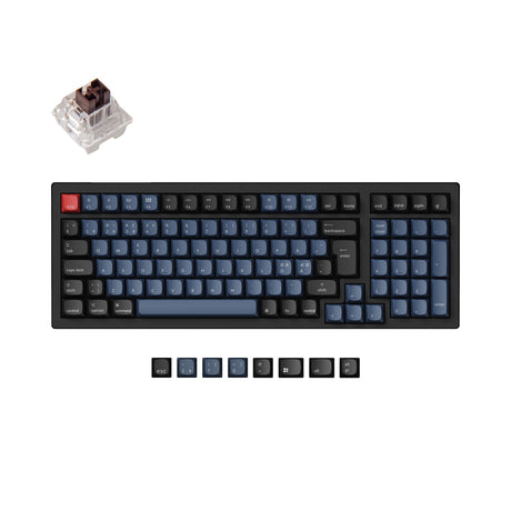 Keychron K4 Pro QMK/VIA trådlöst mekaniskt tangentbord ISO Layout Collection